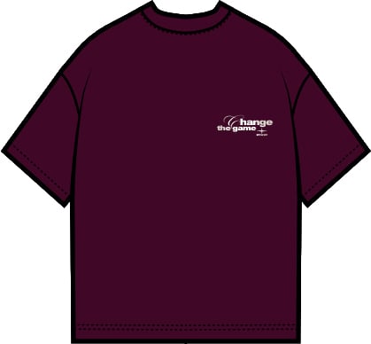 Project x Paris Project X Paris Champagne Oversized T-shirt Bordeaux