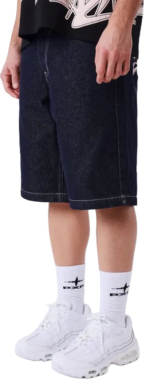 Project x Paris Project X Paris Short Flare Korte Broek Blauw