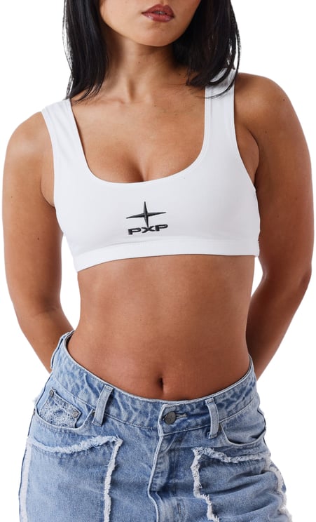 Project x Paris Project X Paris Dames Logo Top Open Rug Wit