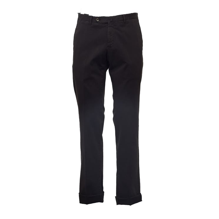 PT01/PT05 Slim-Fit Stretch Gabardine Trousers with Tailored Details