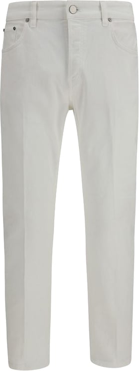 PT Torino PT Torino White Cotton Tapered Jeans