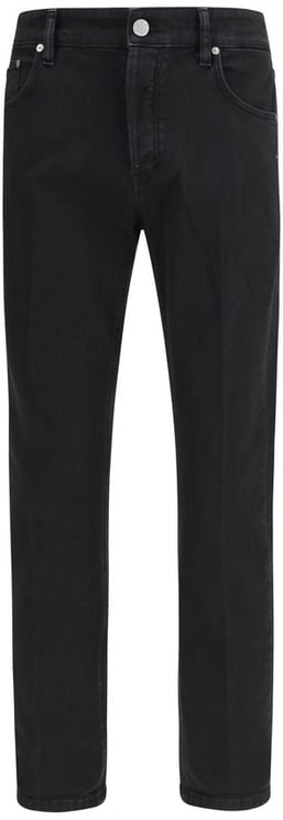 PT Torino PT Torino Black Cotton Tapered Jeans