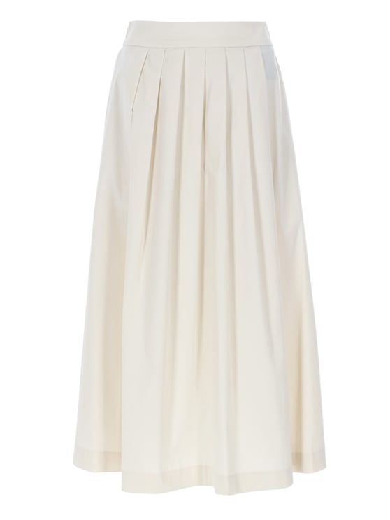 PT Torino Doris Flowing Silhouette Pleated Midi Skirt