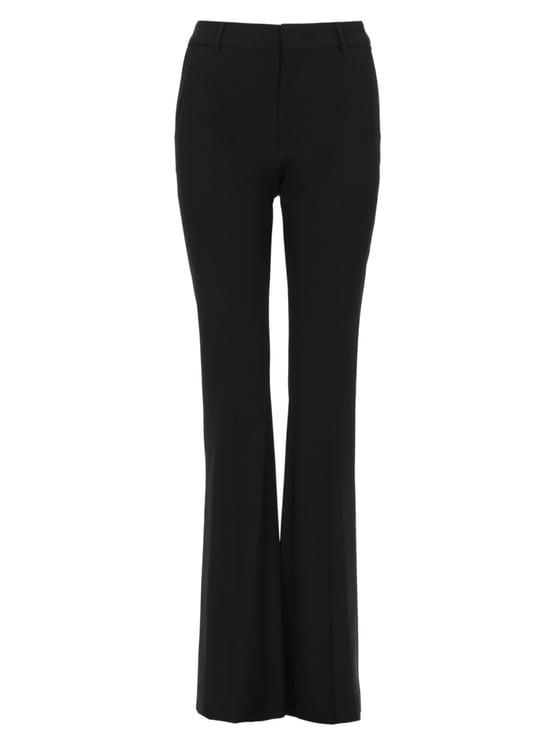 PT Torino Neutral Elsa Viscose-Blend Flared Pants