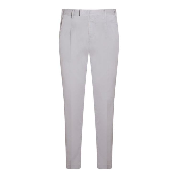 PT Torino Classic Tailored Grey Trousers With Straight Leg Design