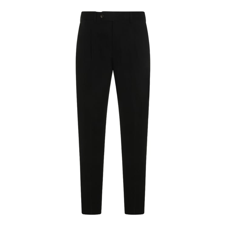 PT Torino Tailored Slim Fit Trousers With Button Closure And Welt Pockets