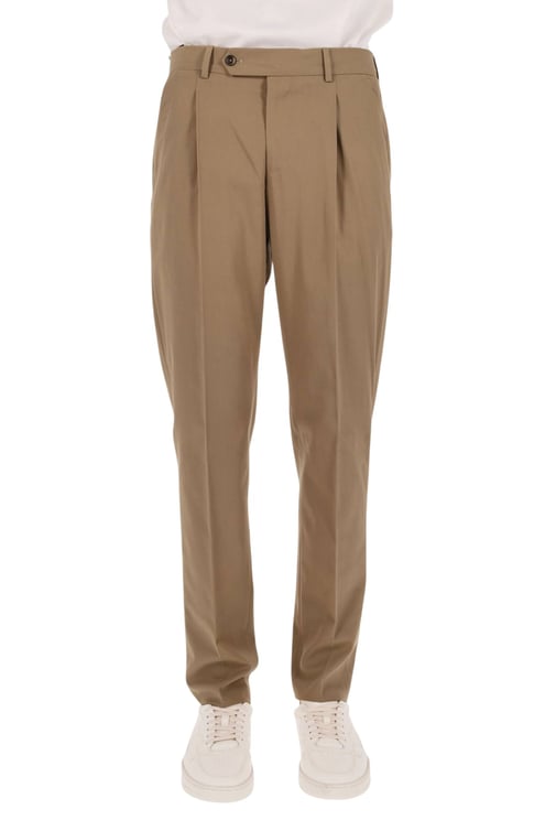 PT Torino Relaxed Fit Trousers in Deluxe Cotton Blend