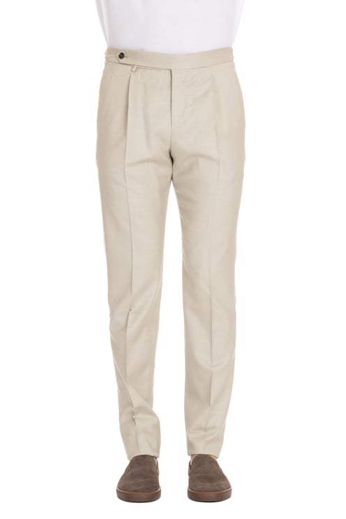 PT Torino Wool-Silk-Linen Gentleman Fit Trousers