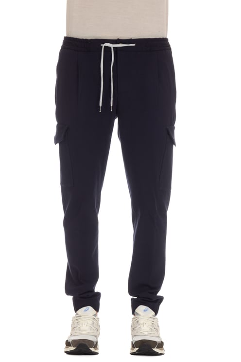 PT Torino Soft Cotton Jersey Cargo Trousers