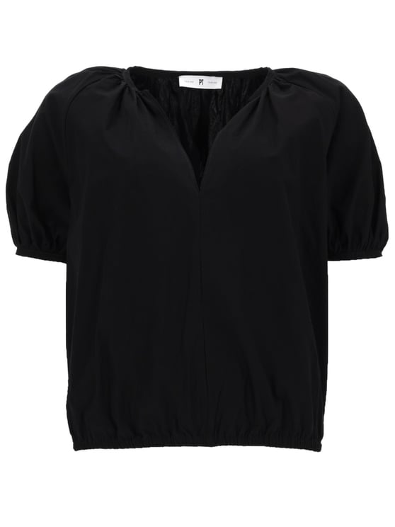 PT Torino Teresa Cropped Puffed Sleeves Top