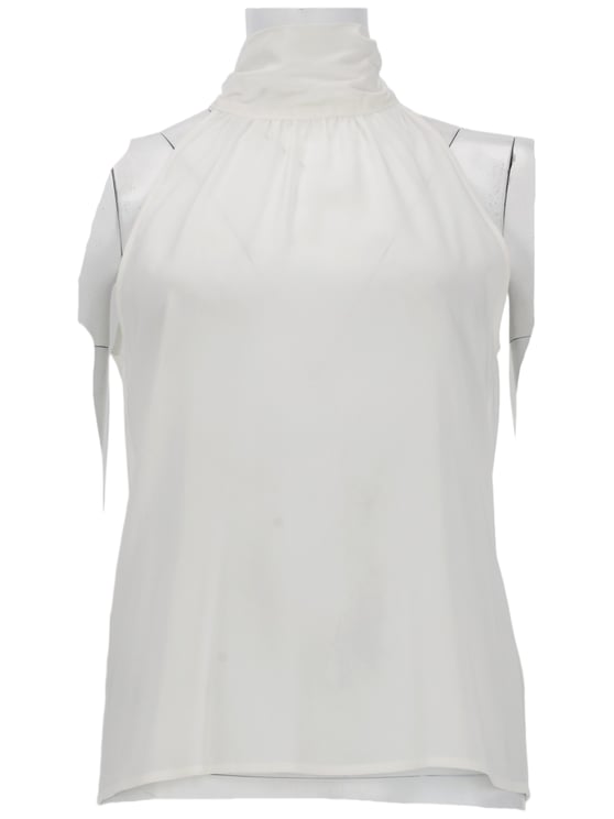 PT Torino Anita High Gathered Neckline Viscose Tank Top