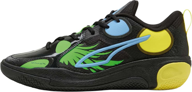 Puma Puma MBWorld.01 JR LaMelo Ball Basketbalschoen Zwart