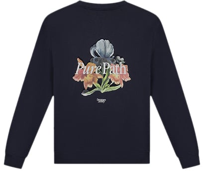Pure Path Pure Path Trio Of Flowers Crewneck