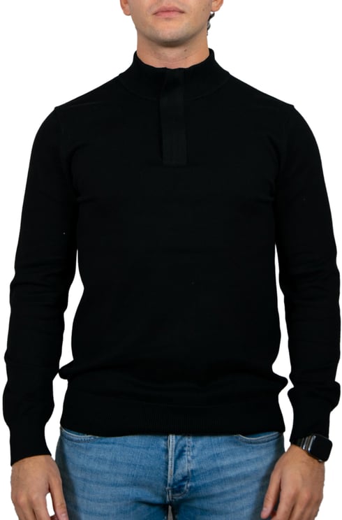 Pure Path Pure Path Regular Fit Knitwear Halfzip LS