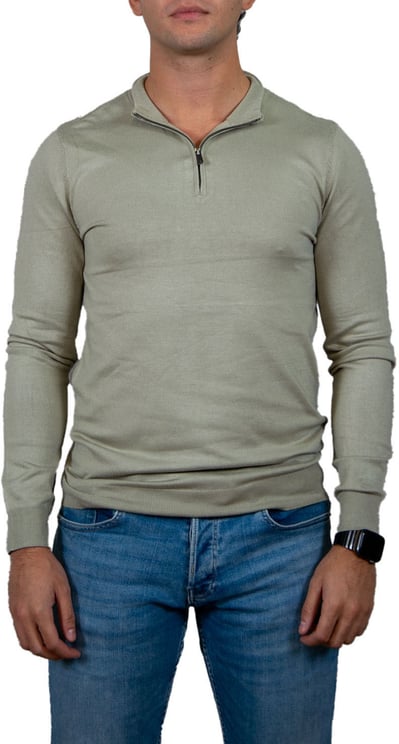 Pure Path Pure Path Regular Fit Knitwear Halfzip LS