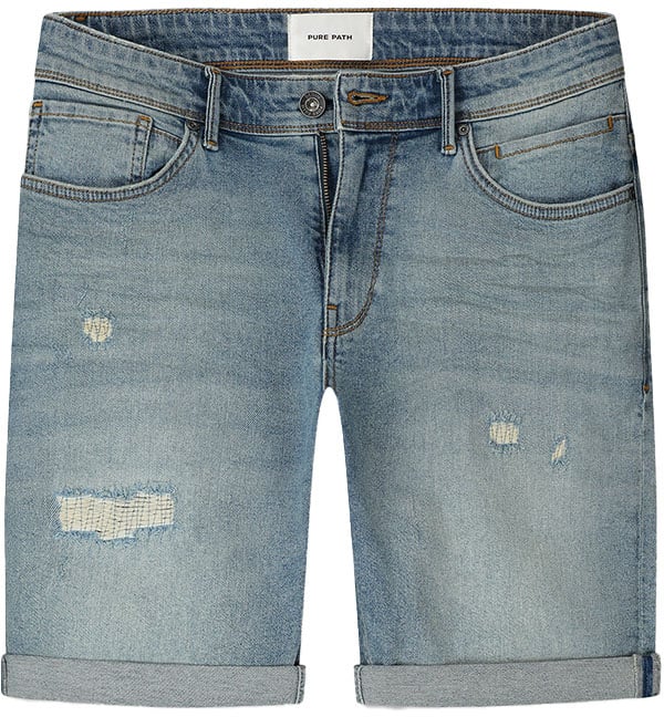 Pure Path Pure Path The Steve Slim Fit Denim Short