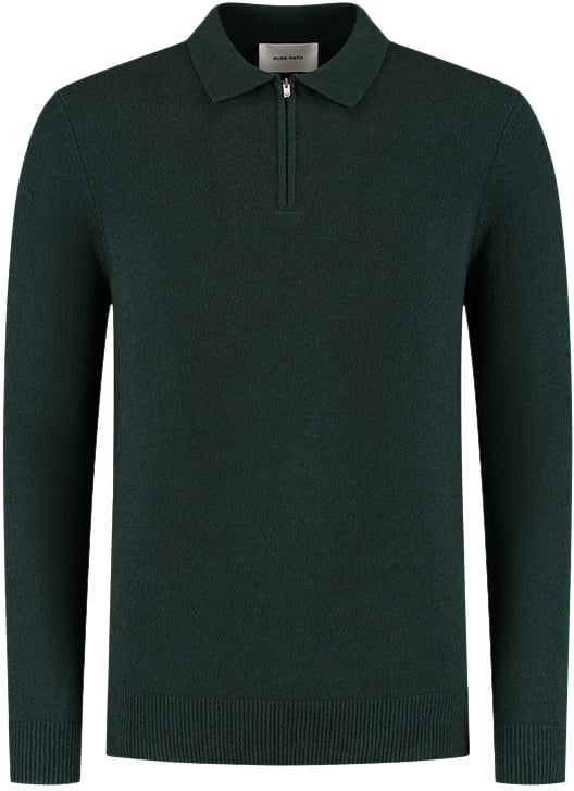 Pure Path Pure Path Regular Fit Zip Polo Knitwear