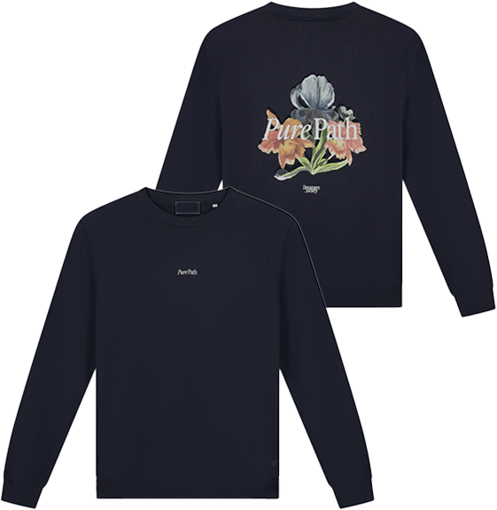 Pure Path Pure Path Trio Of Flowers Crewneck