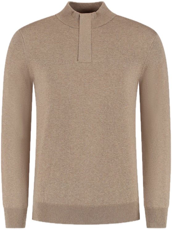 Pure Path Hidden half-zip 25030815 taupe