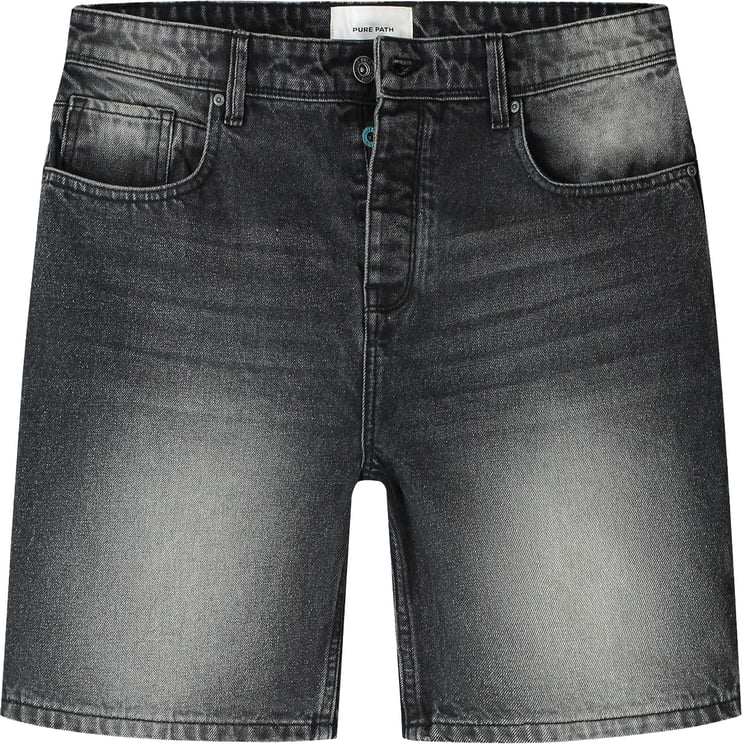 Pure Path Pure Path The Owen Regular Fit Short The Owen Denim Dark Grey W1638