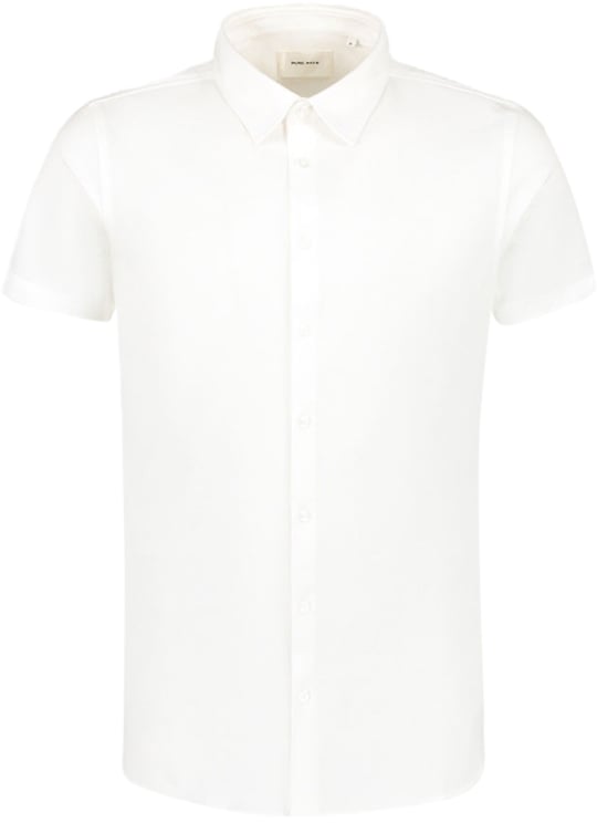 Purewhite Purewhite Pique Shortsleeve Button Up Shirt