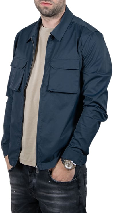 Purewhite Purewhite Shirt With Front Zipper And Chest Pockets