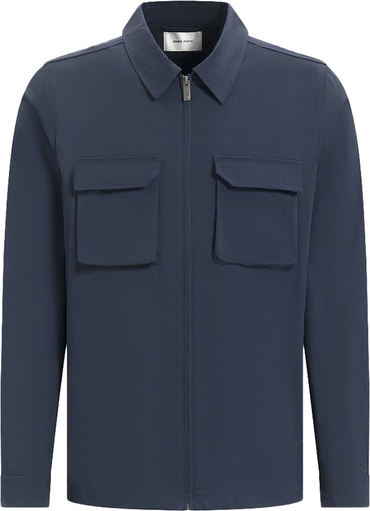Purewhite Purewhite Shirt With Front Zipper And Chest Pockets