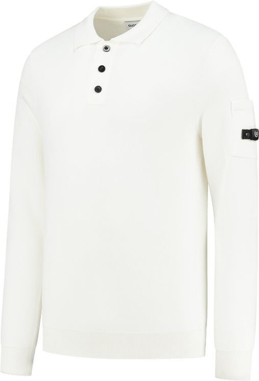 Quotrell Couteux Knitted Button Up | Ecru