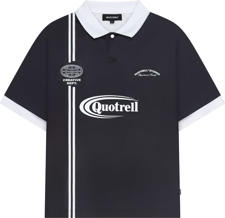 Quotrell Logan Soccer Tee | Black/white