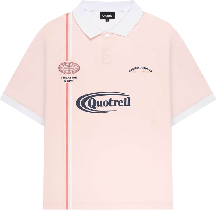 Quotrell Logan Soccer Tee | Light Pink/white