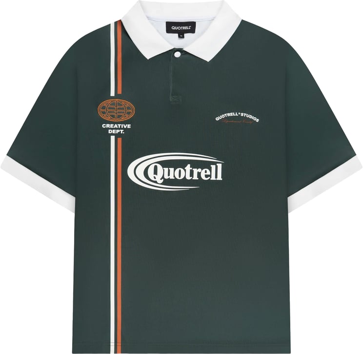 Quotrell Logan Soccer Tee | Petrol/yellow