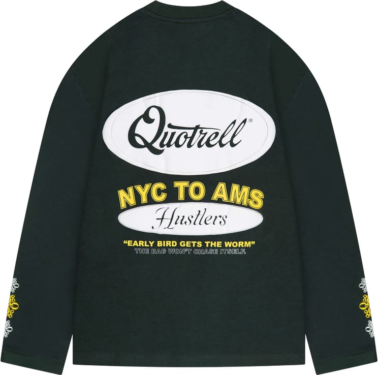 Quotrell Louis Longsleeve | Green/yellow