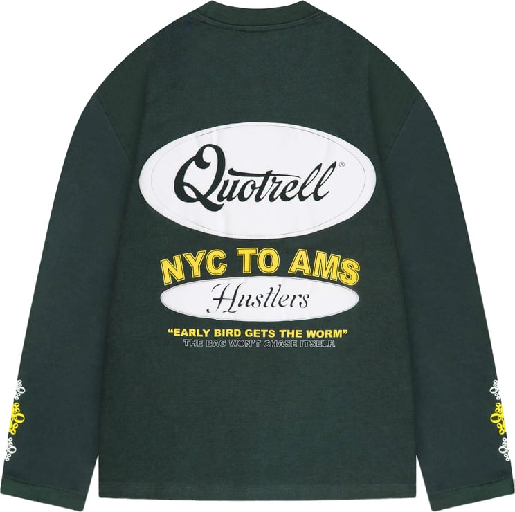 Quotrell Louis Longsleeve | Green/yellow