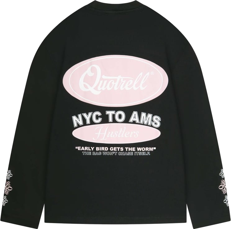 Quotrell Louis Longsleeve | Black/pink