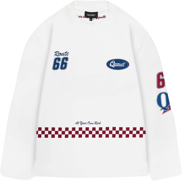 Quotrell Racing Longsleeve | White/red
