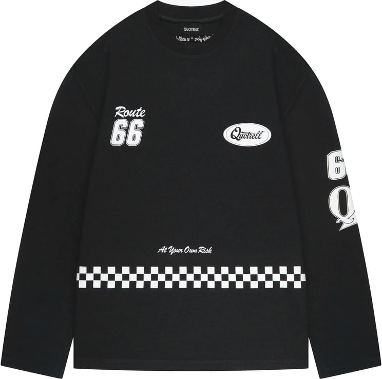 Quotrell Racing Longsleeve | Black/white
