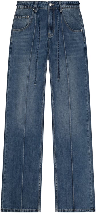 Quotrell Jane Straight Leg Jeans | Mid Blue