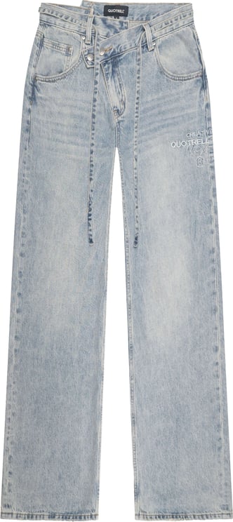 Quotrell Mae Straight Leg Jeans | Light Blue