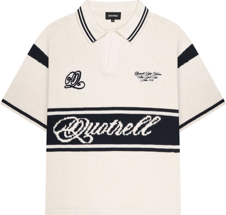 Quotrell Alejandro Knitted Polo | Off White