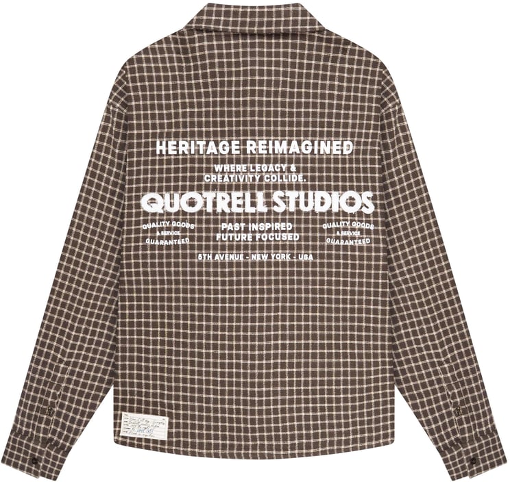 Quotrell Zay Plaid Shirt | Brown Plaid