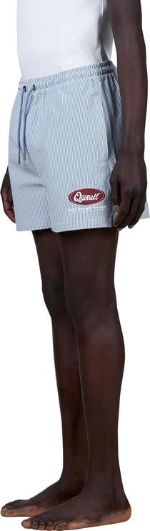 Quotrell Structure Swimshort | Blue Striped