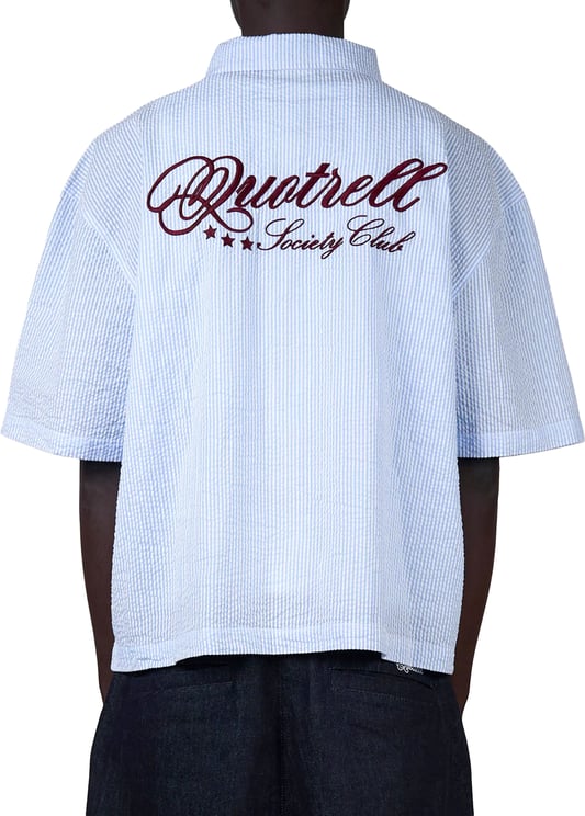 Quotrell Christian Shirt | Blue/white