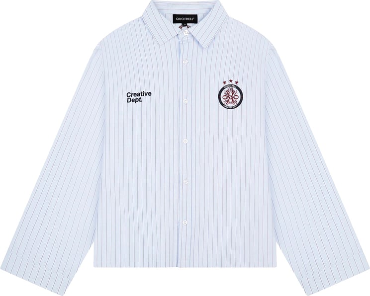 Quotrell Club Shirt | Blue Striped