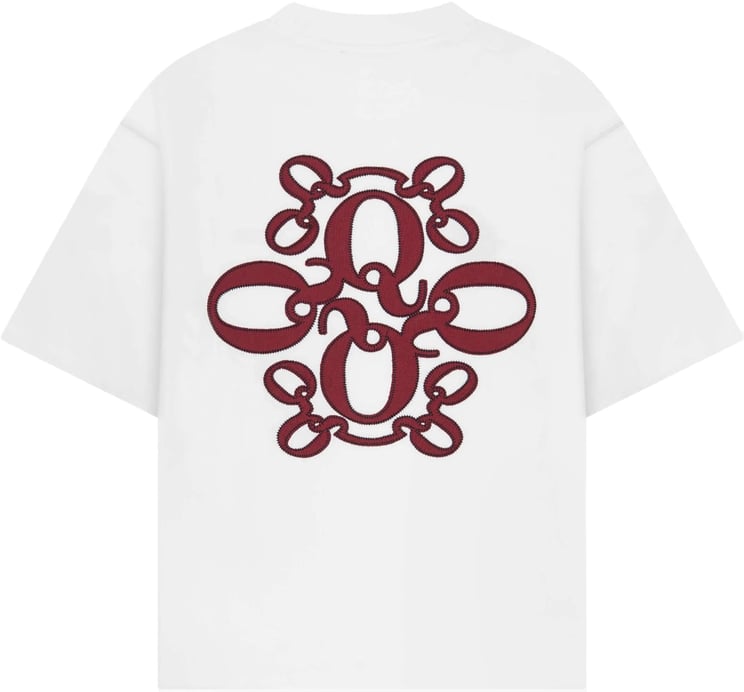 Quotrell Insignia Tee | White/red