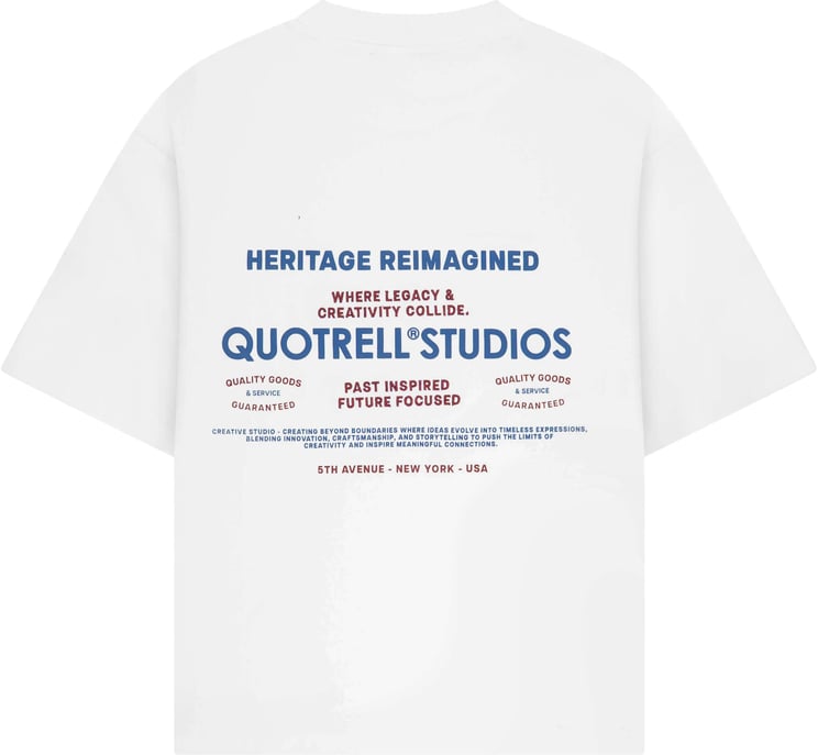Quotrell Heritage Tee | White/red