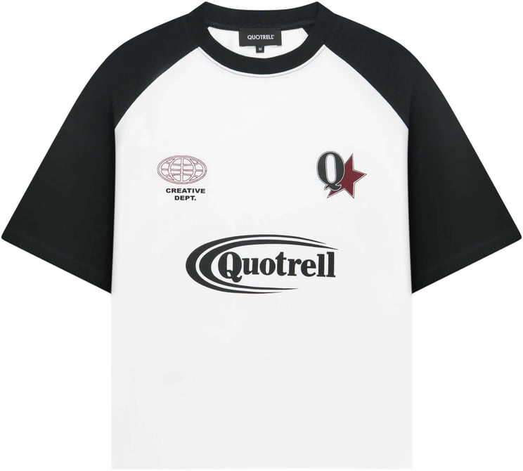 Quotrell Emilio Boxy Tee | White/black