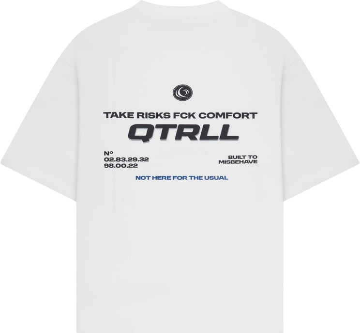 Quotrell Risk Tee | White/navy