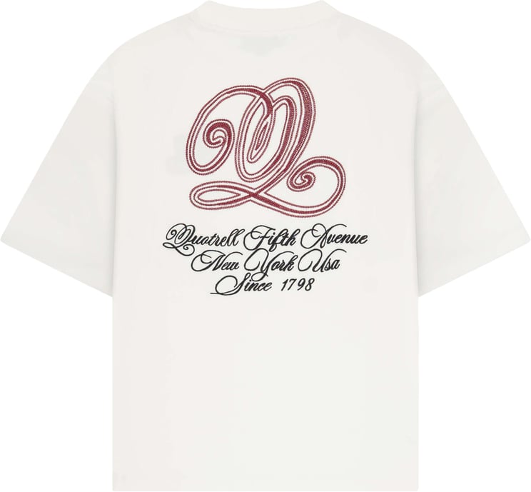 Quotrell Chain Tee | Off White/red