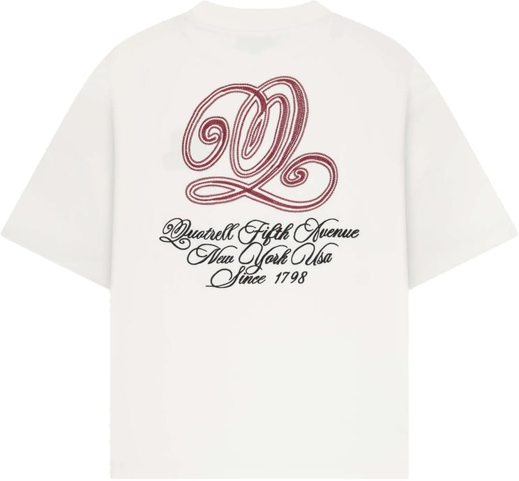 Quotrell Chain Tee | Off White/red