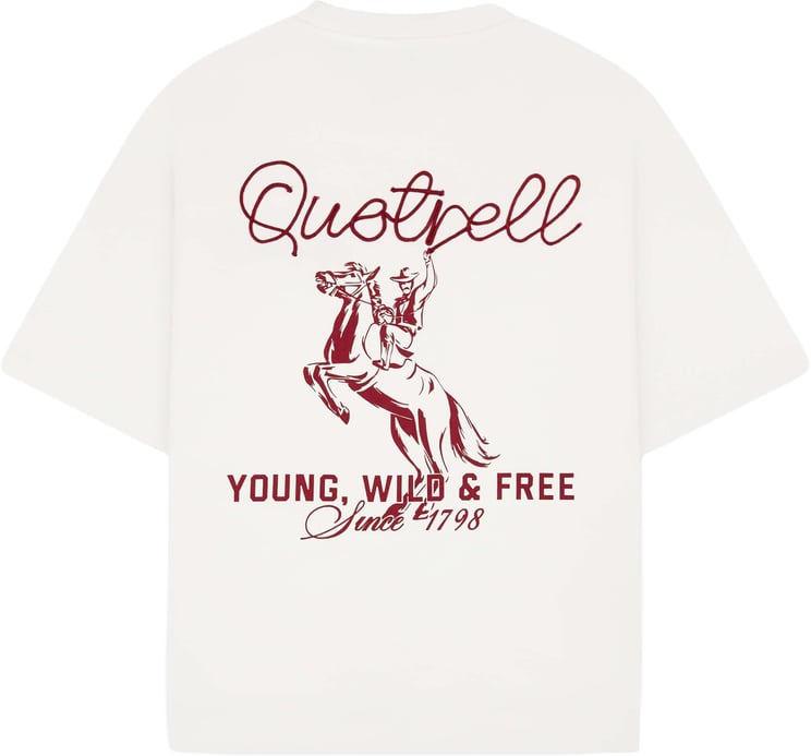 Quotrell Lasso Tee | White/red